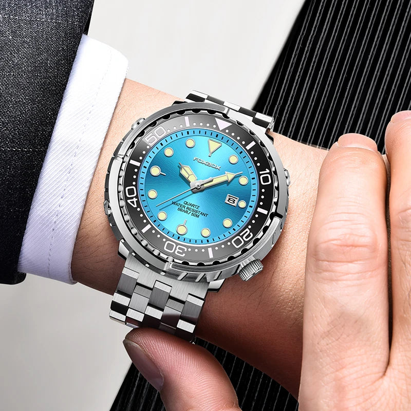 New LIGE Fashion Watches Sports Waterproof Watches Quarzt Stainless Steel Wristwatch 50M Diving Date Watch Men relogio masculino