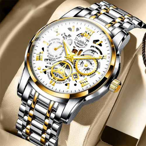 HORASIO DualForce Skeleton GoldSteel — 42mm