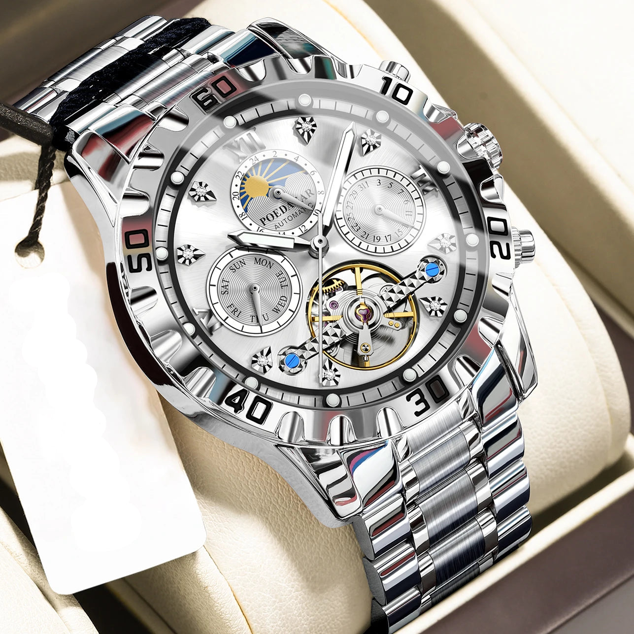 HORASIO Chrono Specter Steel — 44mm POEDAGAR