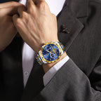 HORASIO RoyalBlue ChronoSteel — 42mm PENGAGAR