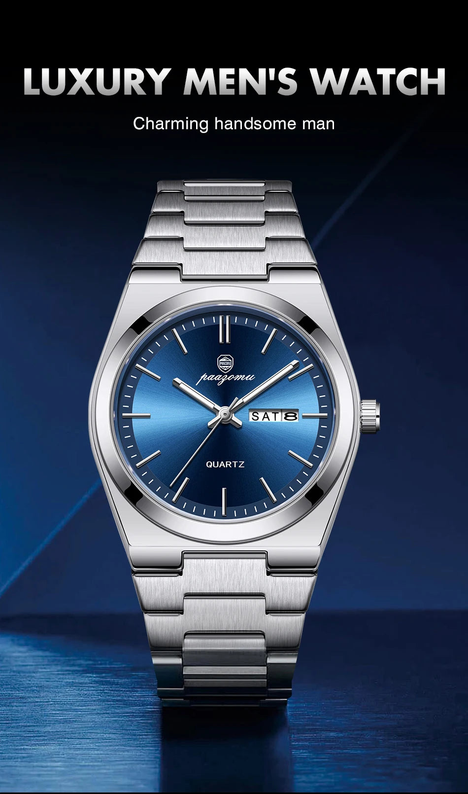 HORASIO Ocean Classic Steel — 40mm PENGAGAR