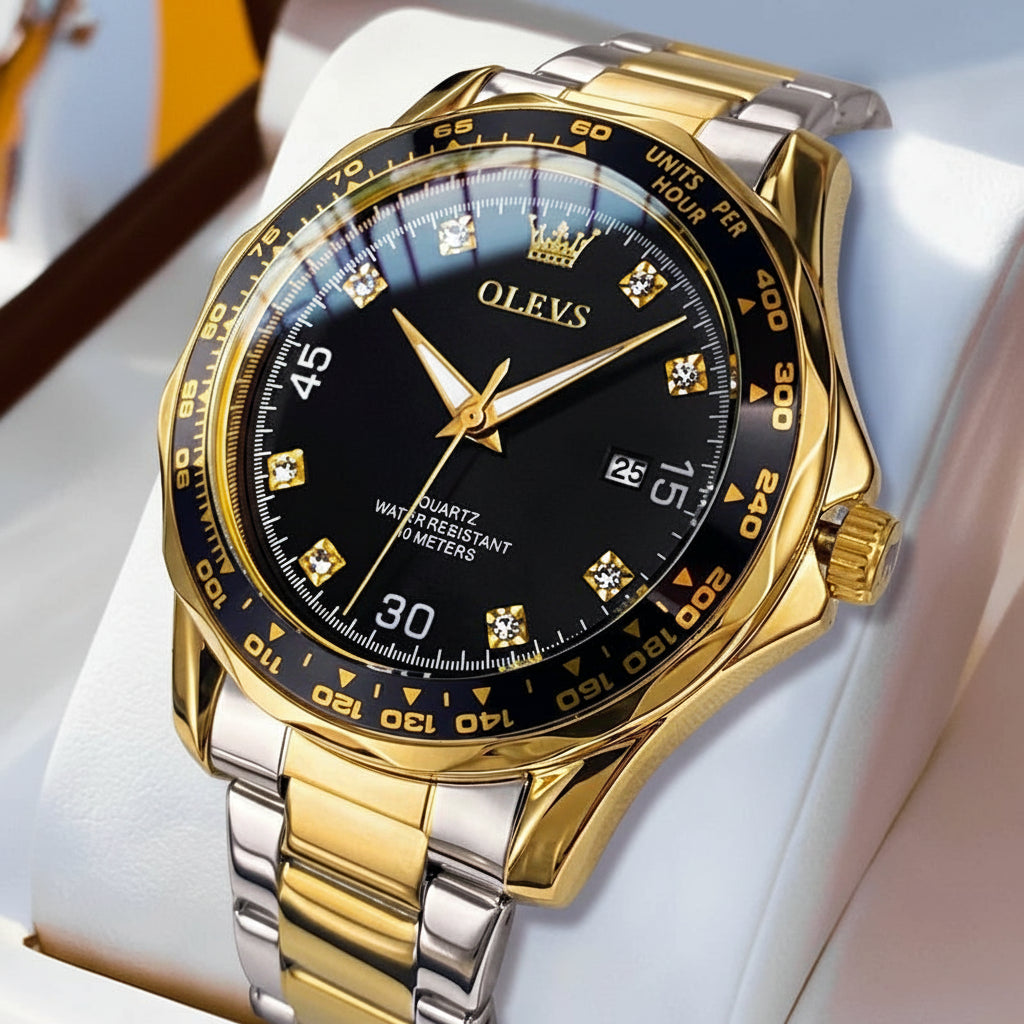 HORASIO BlackGold Diver — 41mm OLEVS