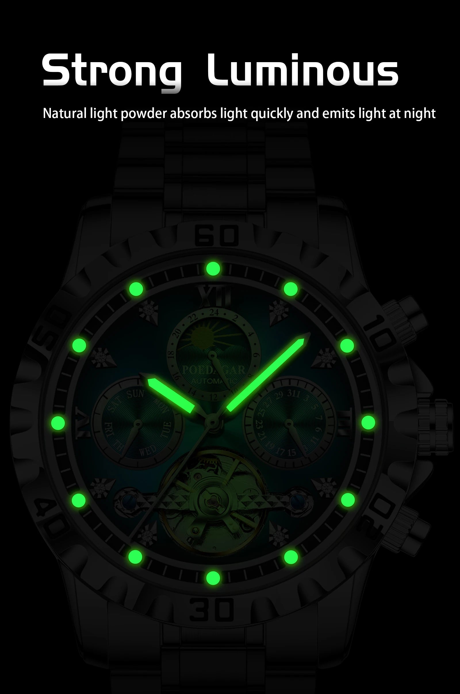 HORASIO Chrono Specter Steel — 44mm POEDAGAR