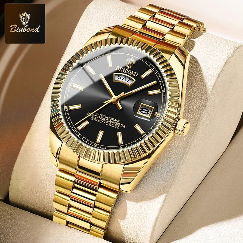 HORASIO Imperial Gold — 40mm Men’s Watch BINBOND