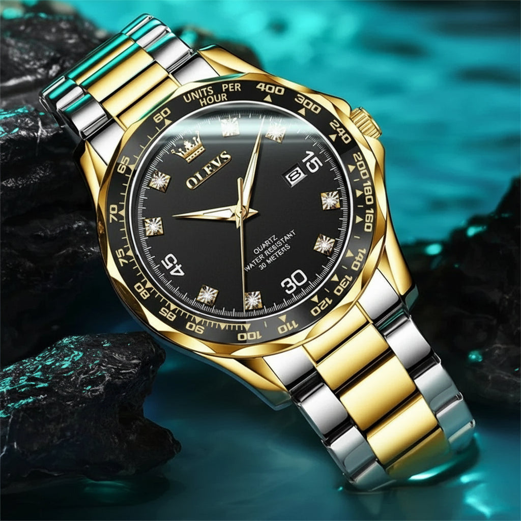 HORASIO BlackGold Diver — 41mm OLEVS