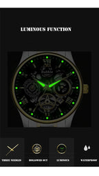 HORASIO DualForce Skeleton GoldSteel — 42mm