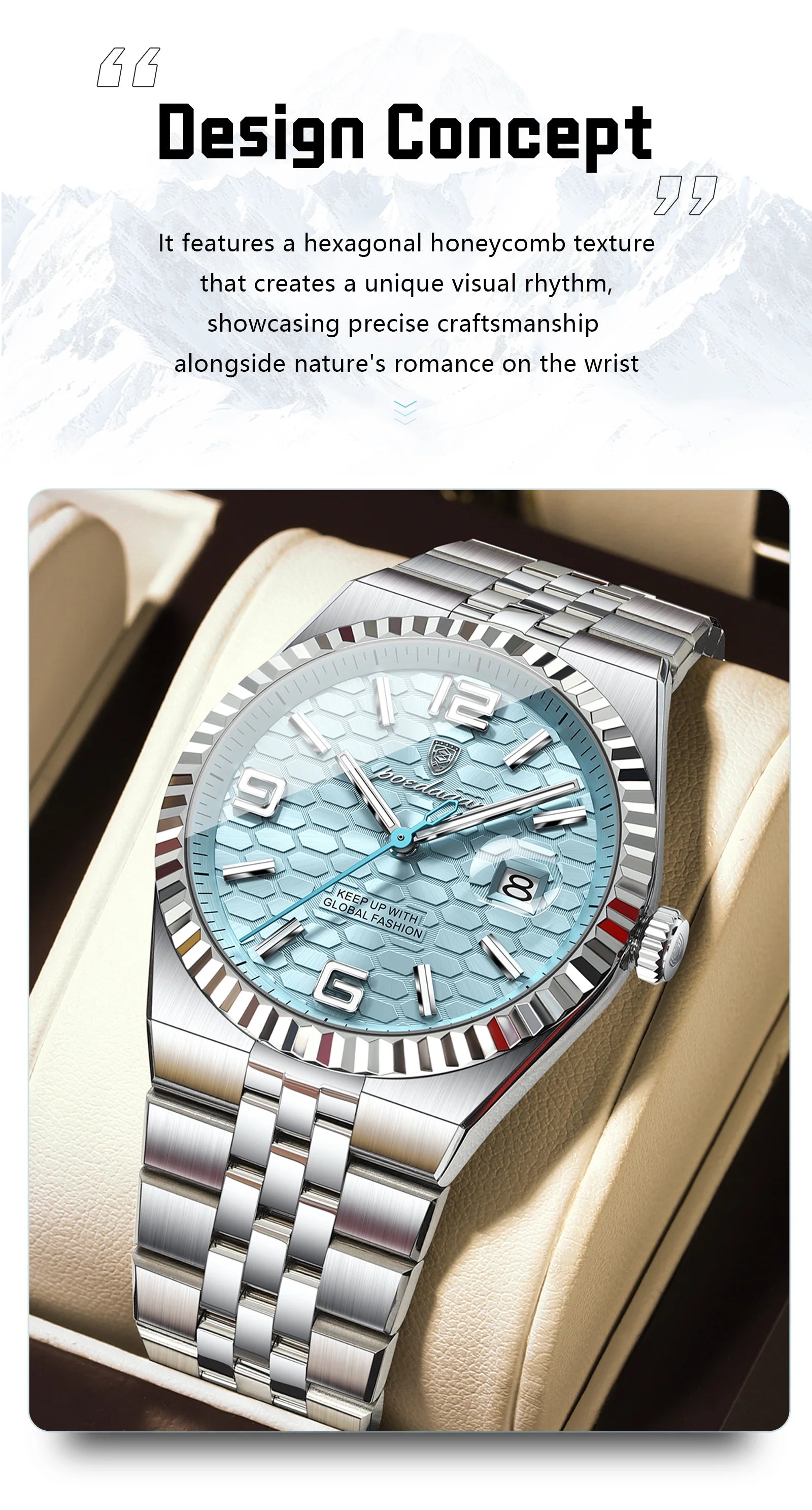 HORASIO IceBlue Prestige — 40mm POEDAGAR