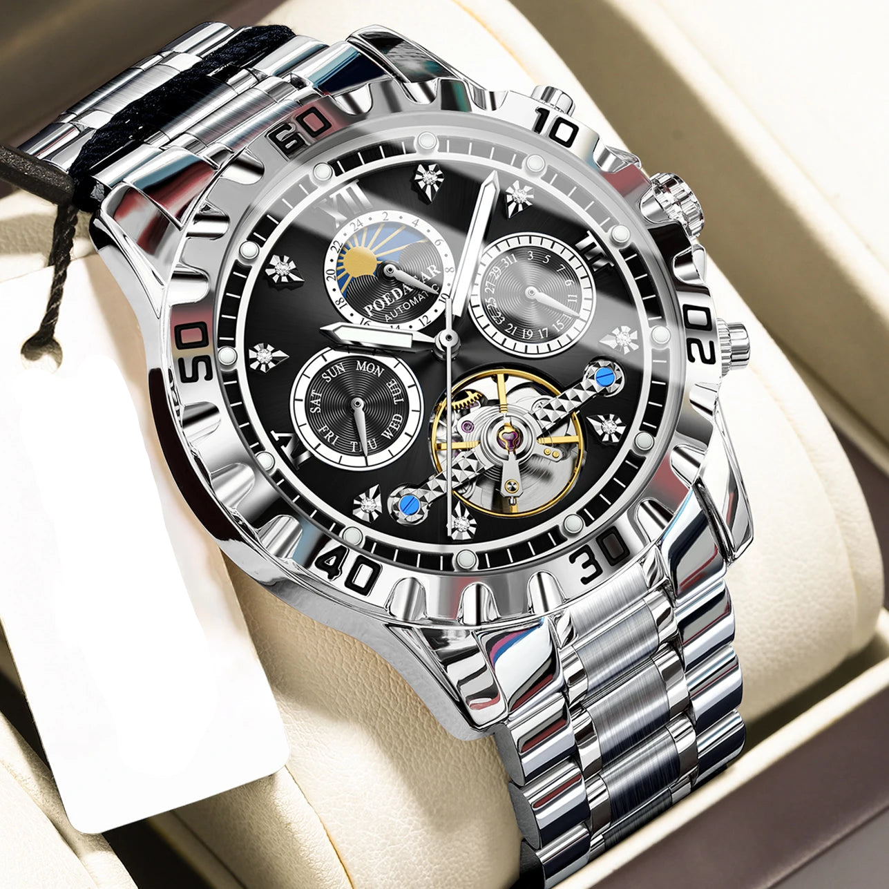 HORASIO Chrono Specter Steel — 44mm POEDAGAR