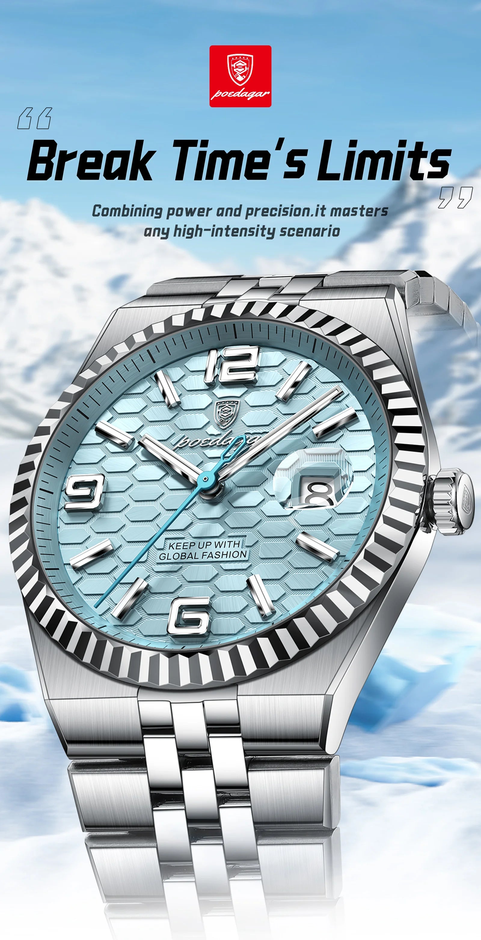 HORASIO IceBlue Prestige — 40mm POEDAGAR