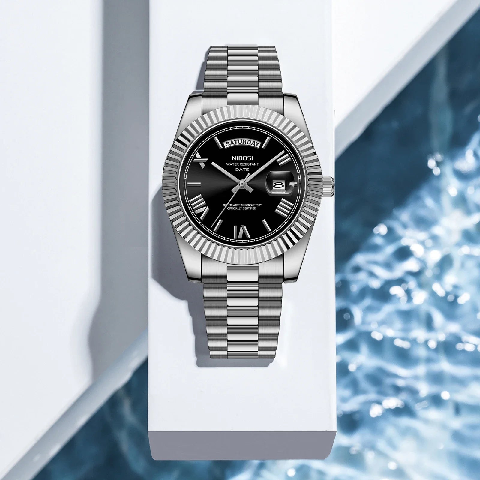 HORASIO Emerald Prestige Steel — 40mm NIBOSI