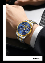 HORASIO RoyalBlue ChronoSteel — 42mm PENGAGAR
